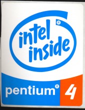 Intel sticker 'Pentium4' 10x8 cm Intel sticker 'Pentium4' 10x8 cm
