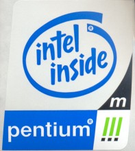 Intel sticker 'PIII M' Intel sticker 'PIII M'