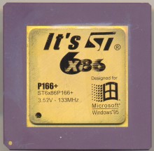 ST ST6X86P166+ 'Its ST' logo