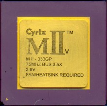 Cyrix MII-333GP 'Goldtop'