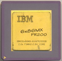 IBM 6x86MX PR200 AVAPR200GB 75 MHz bus IBM 6x86MX PR200 AVAPR200GB 75 MHz bus