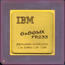 IBM 6x86MX PR233 AVAPR233GC 83 MHz bus IBM 6x86MX PR233 AVAPR233GC 83 MHz bus