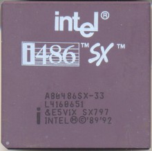 Intel A80486SX-33 SX797